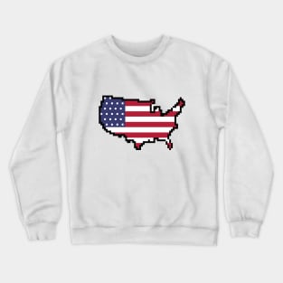 8-bit United States of America Crewneck Sweatshirt